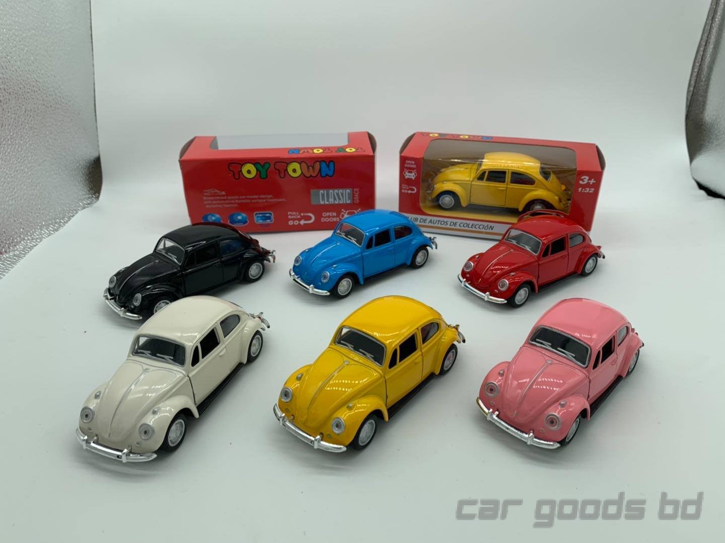 2021 Trendy Vintage Double door beetle retro classic car model- car ornament- Red/Blue/Yellow